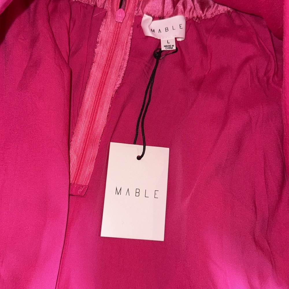 Mable Wrenley Bow Detail Bubble Hem Mini Dress - Picture 16 of 17